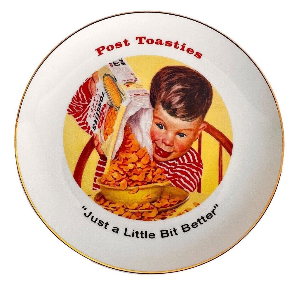 Kraft Food‎ Post Cereal Post Toasties Collector Plate 2000 2001 United Way VTG